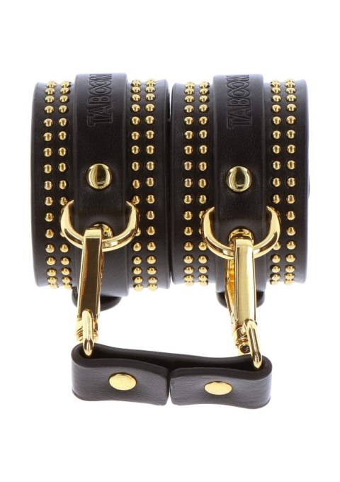 Studded Wrist Cufs Set Black SCALA