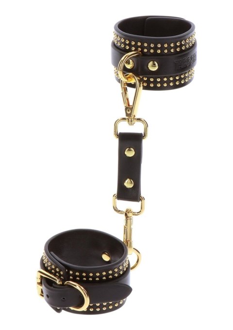 Studded Wrist Cufs Set Black SCALA