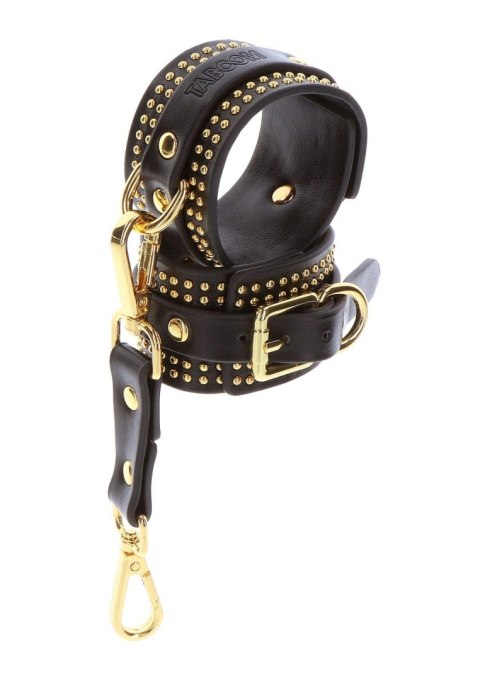 Studded Wrist Cufs Set Black SCALA