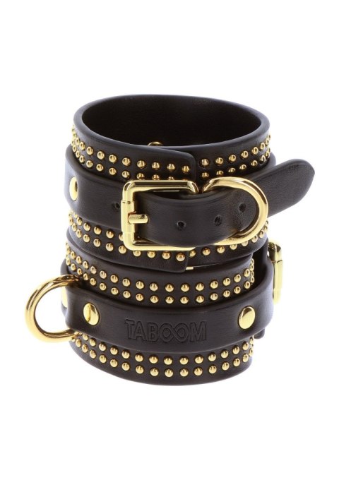 Studded Wrist Cufs Set Black SCALA