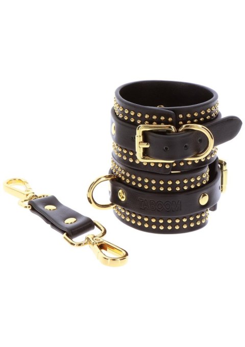 Studded Wrist Cufs Set Black SCALA