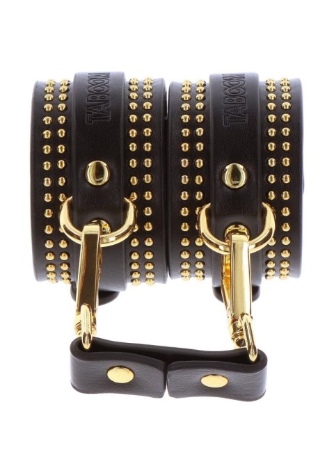 Studded Wrist Cufs Set Black SCALA