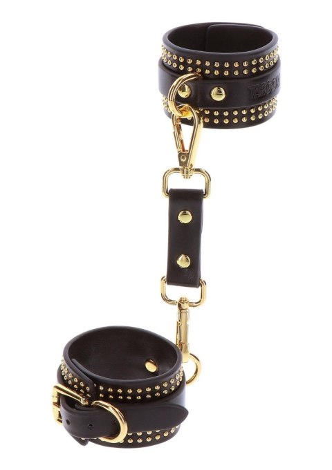 Studded Wrist Cufs Set Black SCALA