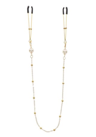 Tweezers Pearl & Deluxe Chain Gold SCALA