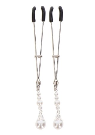 Tweezers With Pearls Silver SCALA