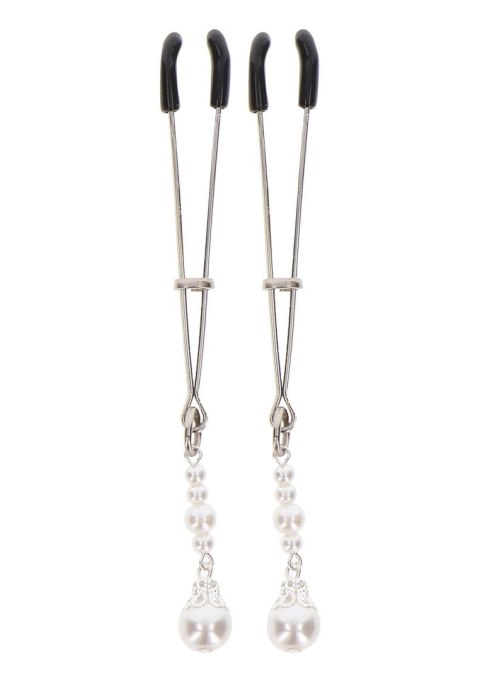 Tweezers With Pearls Silver SCALA