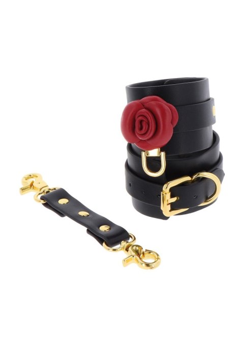 Wild Roses Ankle Cuffs Black SCALA