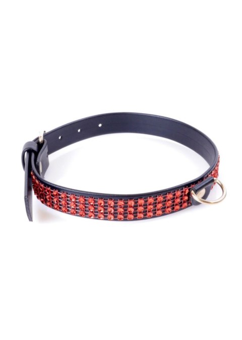 Fetish B - Series Collar with crystals 2 cm Red Line Boys of Toys Sp. z o.o.