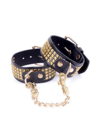 Fetish B - Series Handcuffs with cristals 3 cm Gold Boys of Toys Sp. z o.o.