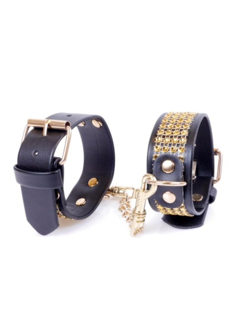 Fetish B - Series Handcuffs with cristals 3 cm Gold Boys of Toys Sp. z o.o.