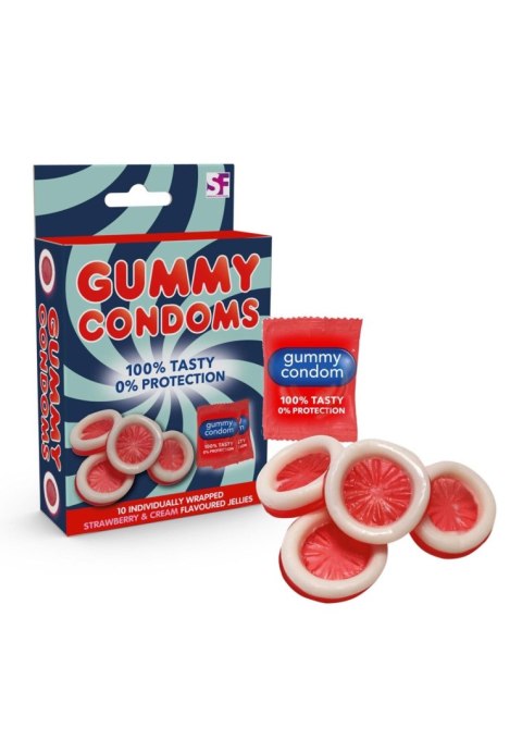 Gummy Condoms Candy White SCALA