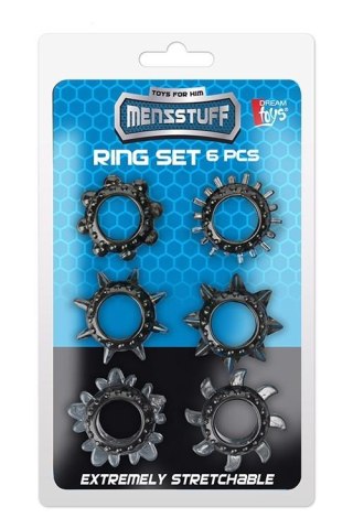 MENZSTUFF 6PC STRETCHEABLE RING SET TONGA