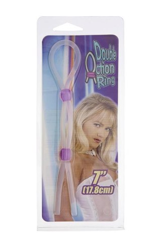 SILICONE LASSO COCK RING DUAL BEADS TONGA