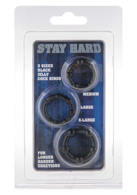 Stay Hard - Three Rings Black SCALA