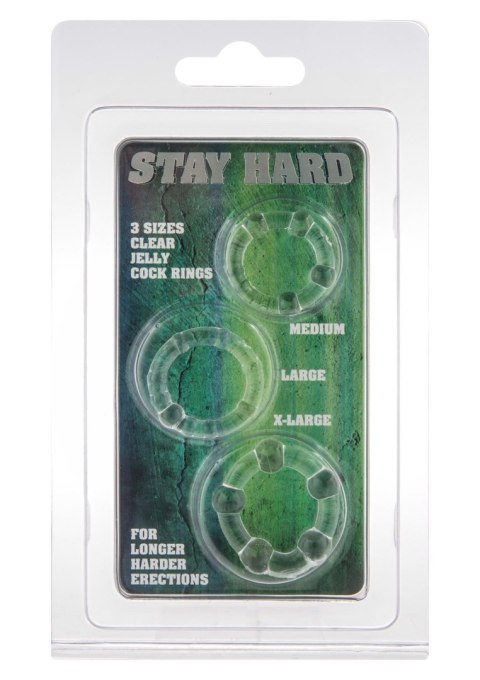 Stay Hard - Three Rings Transparent SCALA