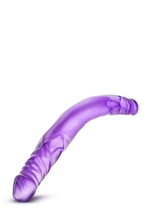 B YOURS 14INCH DOUBLE DILDO PURPLE TONGA