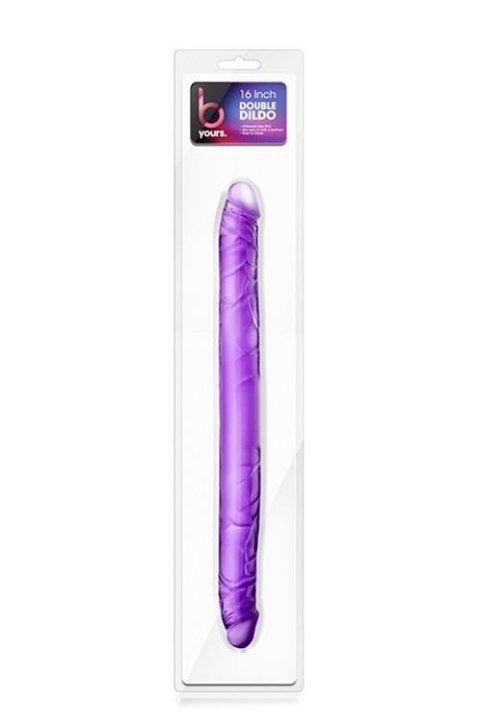 B YOURS 16INCH DOUBLE DILDO PURPLE TONGA