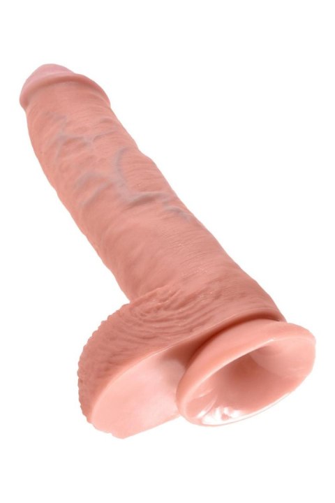 KING COCK 10 INCH COCK WITH BALLS LIGHT TONGA
