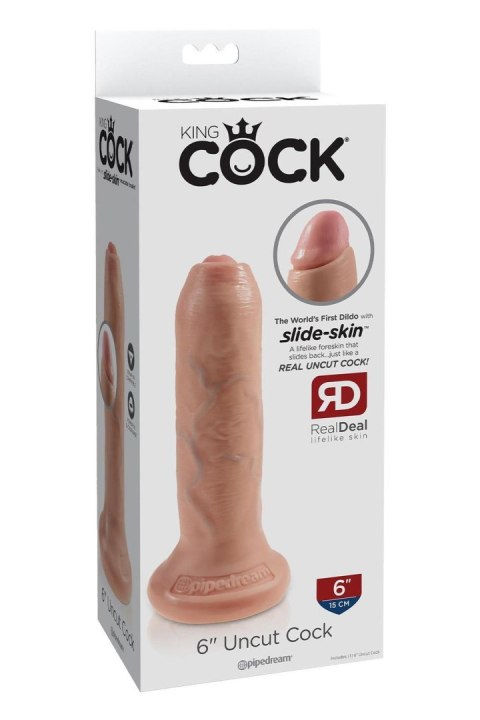 KING COCK 6 INCH UNCUT LIGHT TONGA