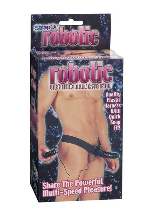 ROBOTIC MALE STRAP-ON BLACK TONGA