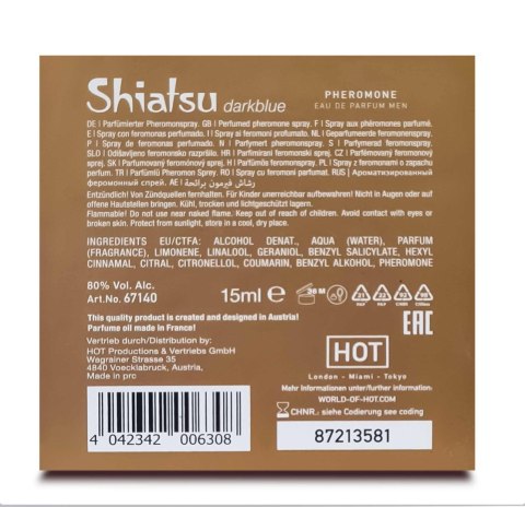 SHIATSU Pheromon Fragrance man darkblue 15 ml HOT Productions & Vertriebs GmbH
