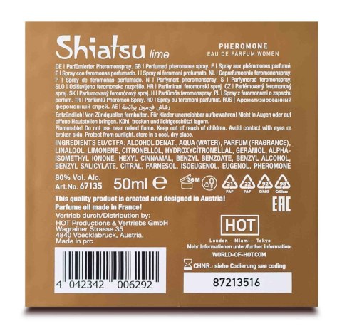 SHIATSU Pheromon Fragrance woman lime 50 ml HOT Productions & Vertriebs GmbH