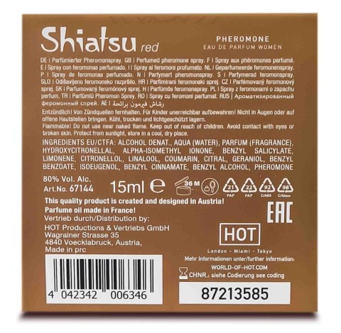 SHIATSU Pheromon Fragrance woman red 15 ml HOT Productions & Vertriebs GmbH