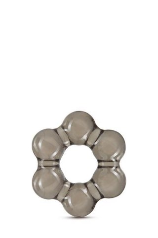 STAY HARD THICK BEAD COCK RING BLACK TONGA