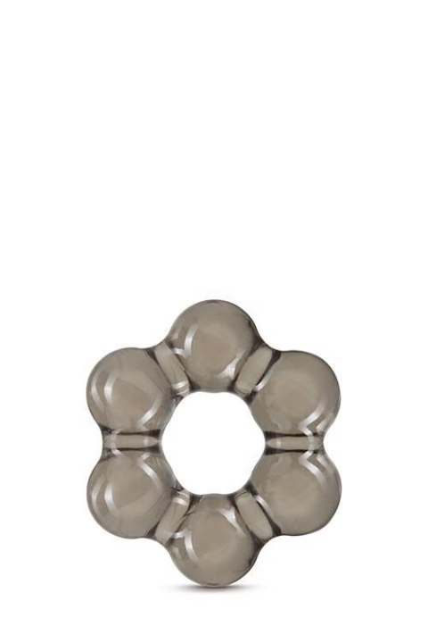 STAY HARD THICK BEAD COCK RING BLACK TONGA
