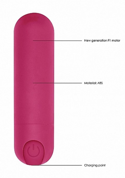 10 Speed Rechargeable Bullet - Pink SHOTS