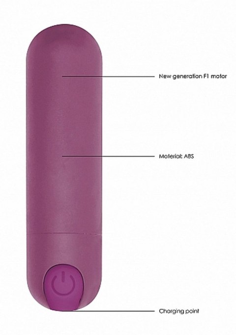 10 Speed Rechargeable Bullet - Purple SHOTS