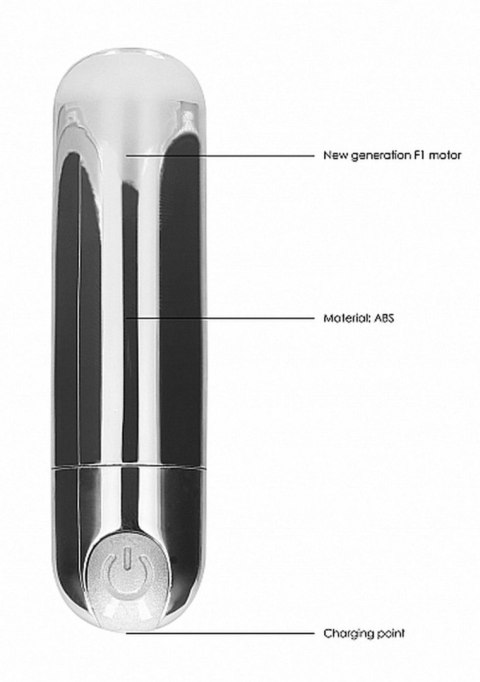 10 Speed Rechargeable Bullet - Silver SHOTS