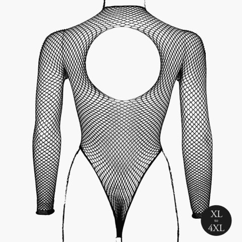 Body with fishnet structure and turtle neck. SHOTS
