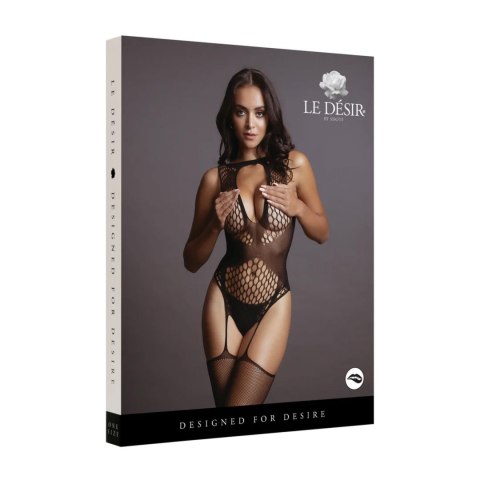 Contrast Suspender Bodystocking - One Size SHOTS