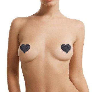 Nipple Cover Set - Cross Star Heart - Black SHOTS