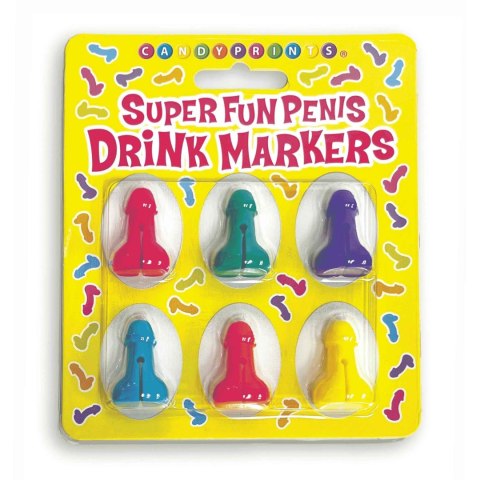 Super Fun Penis - Cocktail Markers - Set of 6 SHOTS