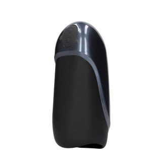 Vibrating Masturbator Sleeve - Licorice Black SHOTS