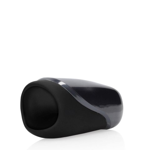 Vibrating Masturbator Sleeve - Licorice Black SHOTS