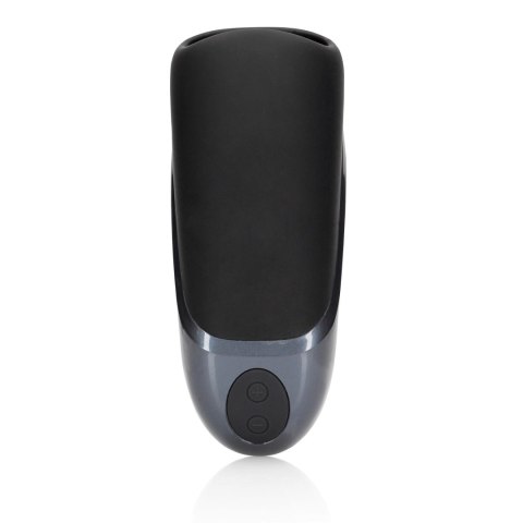 Vibrating Masturbator Sleeve - Licorice Black SHOTS