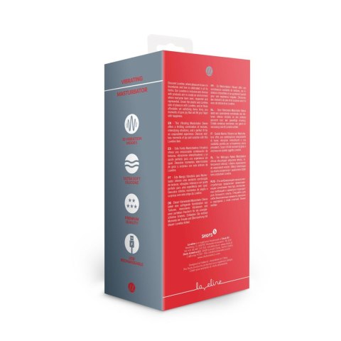 Vibrating Masturbator Sleeve - Licorice Black SHOTS
