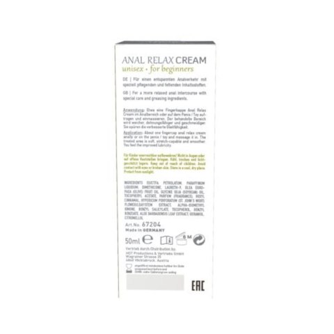 Żel/sprej-Shiatsu Anal Relax Cream 50ml. HOT Productions & Vertriebs GmbH