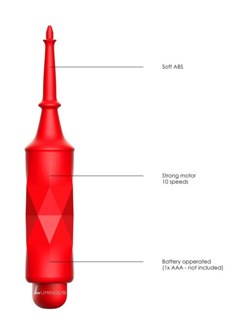 Circe - ABS Bullet With Sleeve - 10-Speeds - Red SHOTS