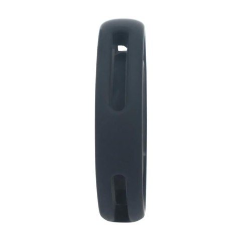 Classic Grooved Silicone Cock and Ball Ring - Black SHOTS