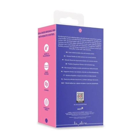 Dual-ended Bendable Vibe with Remote Control - Purple SHOTS