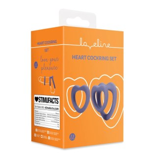 Heart Cockring Set - Violet Storm SHOTS