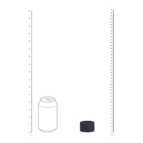 Liquid Silicone Ball Strap - M - 34mm - Black SHOTS