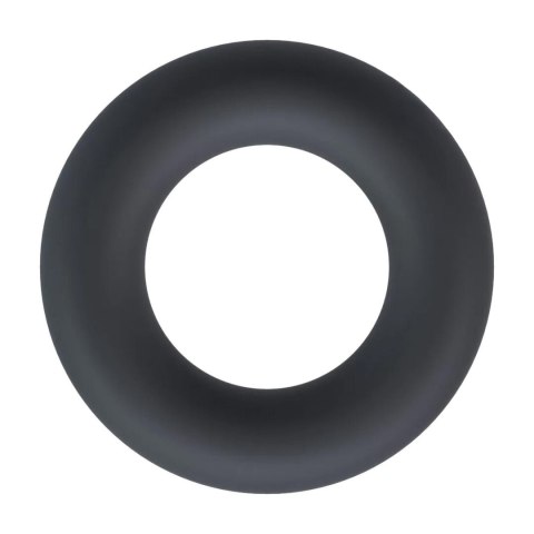 Liquid Silicone Cockring - L - Black SHOTS