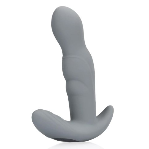 Rotating Prostate Stimulator with Remote Control - Gotham Grey SHOTS