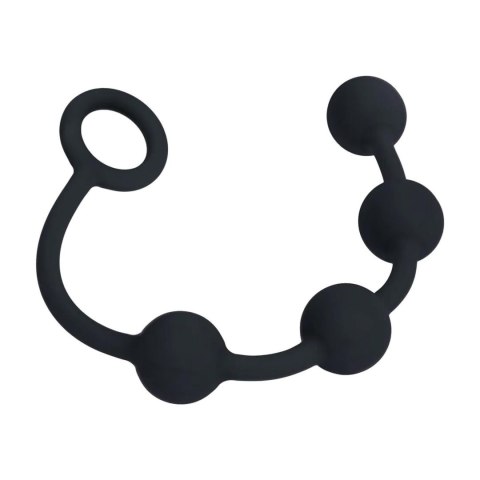 Round Silicone Anal Balls - S - 20mm - Black SHOTS