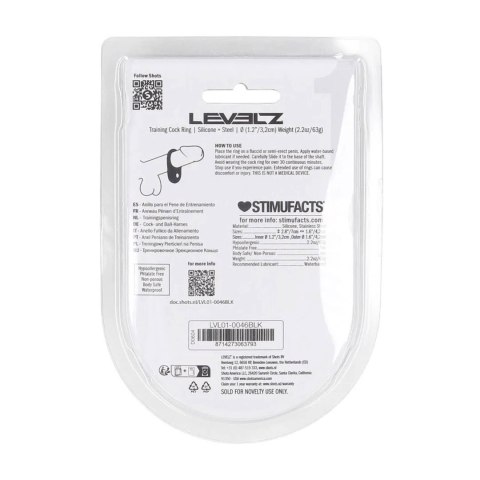 Silicone Training Cockring - S - Black SHOTS